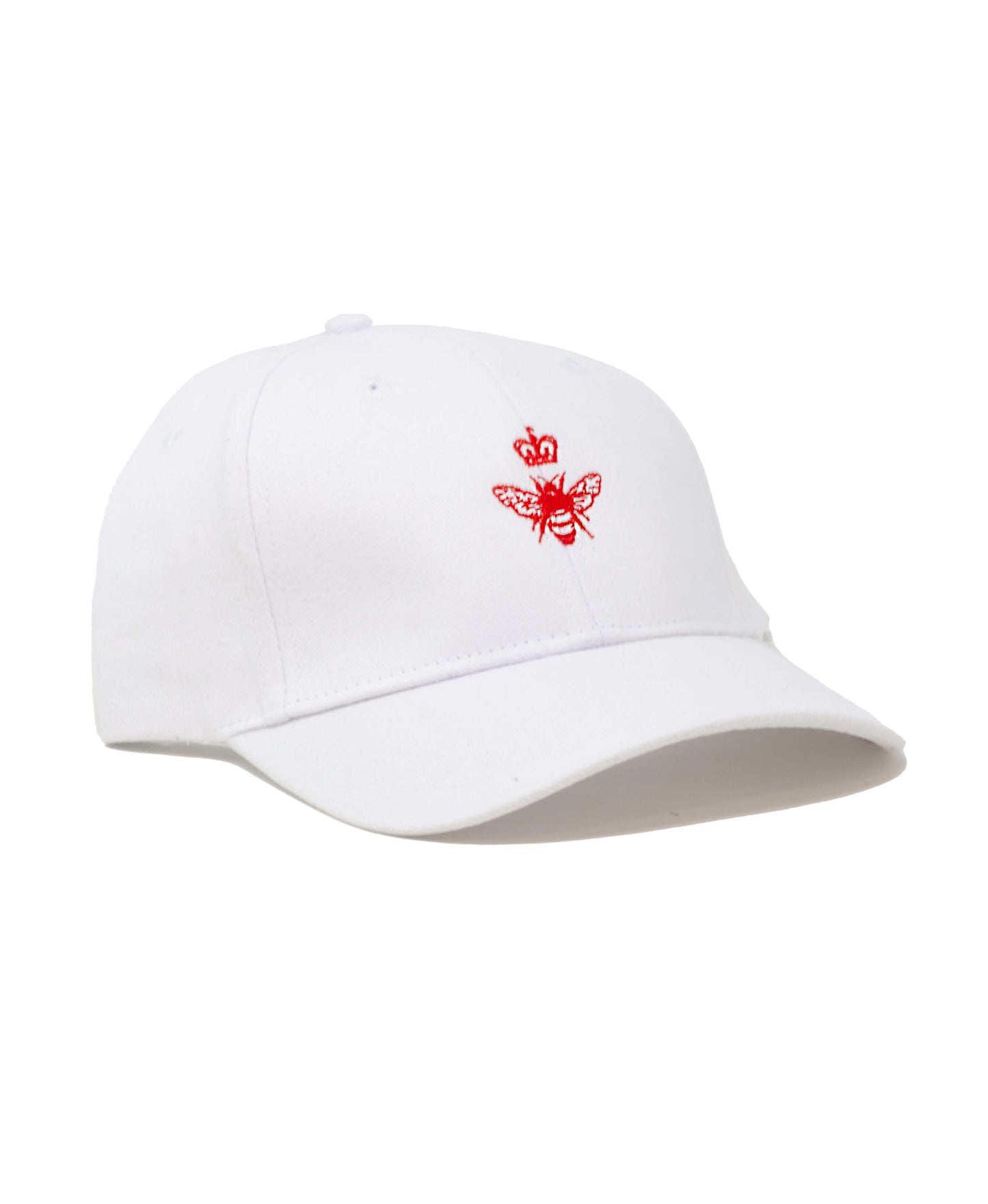 Bumblebee Cap - White & Red - Will Bees Bespoke