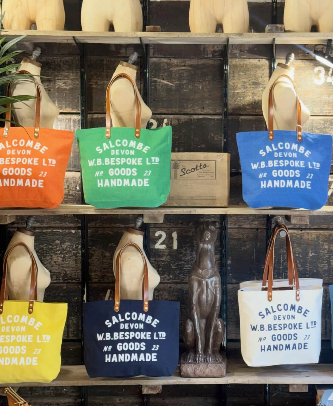Canvas Tote - Cobalt Blue