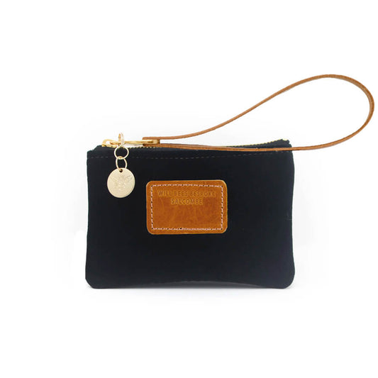 Jane Coin Purse - Black Velvet - Will Bees Bespoke