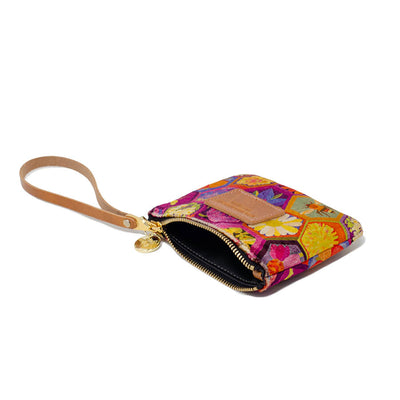 Jane Coin Purse - Hexagon Hive in Rose - Will Bees Bespoke