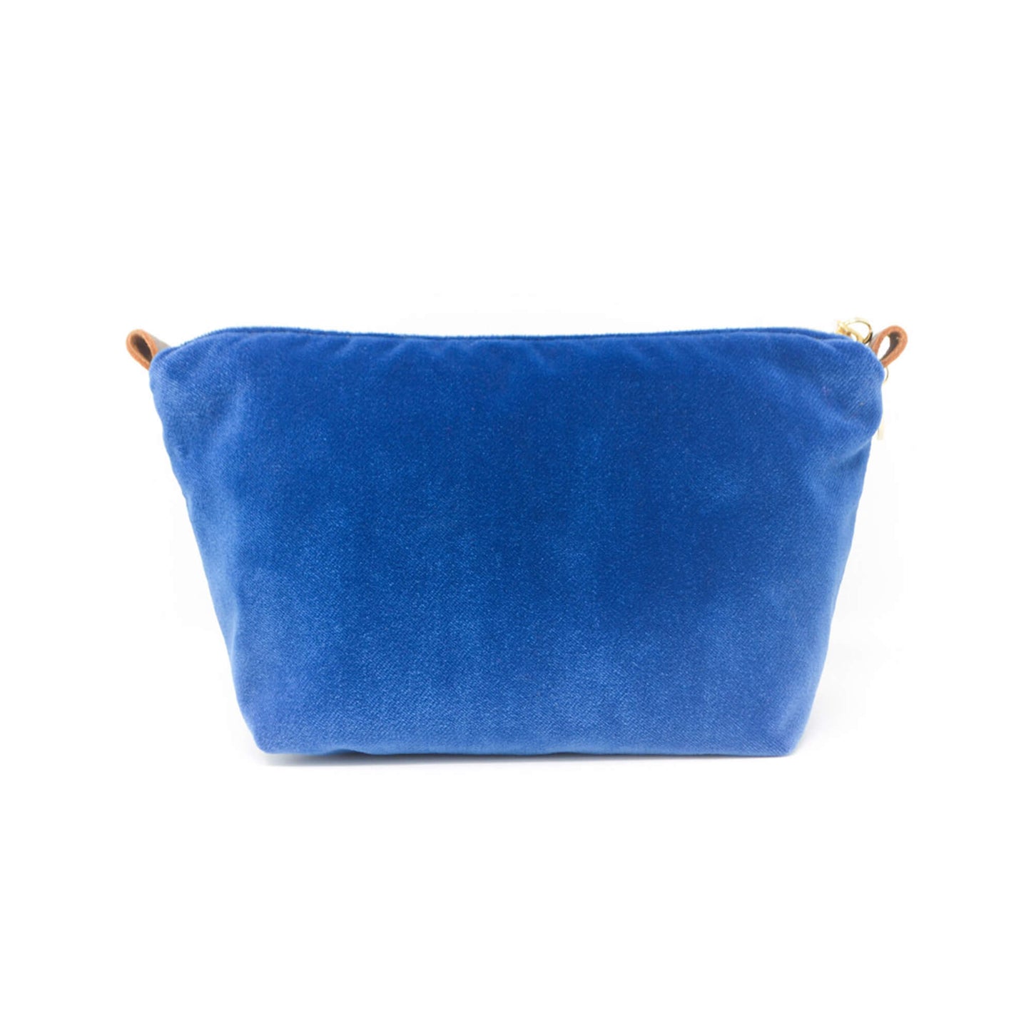Velvet Make up Bag - Cobalt Blue - Will Bees Bespoke