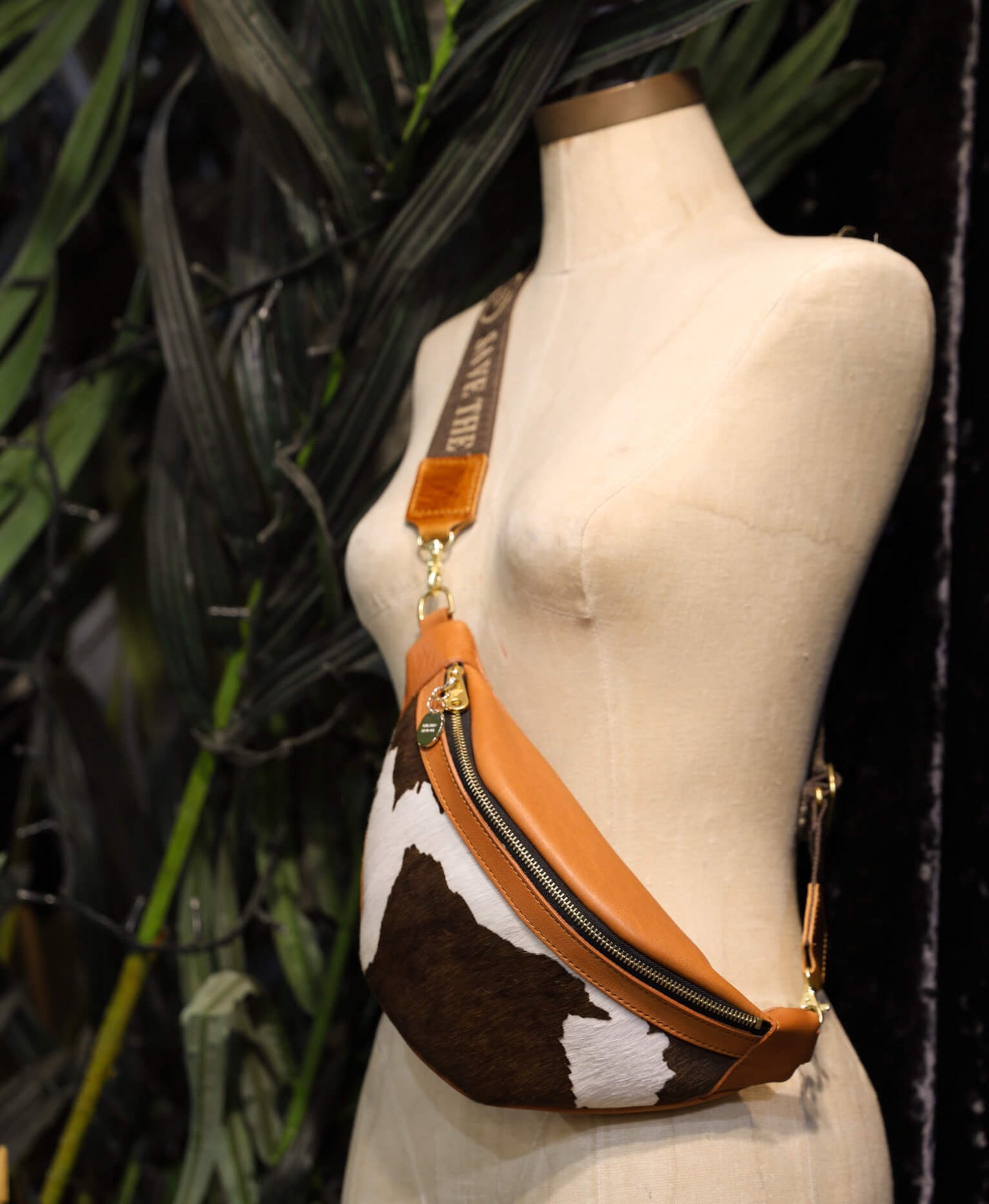 Bum Bag - Brown Cow Print - Will Bees Bespoke