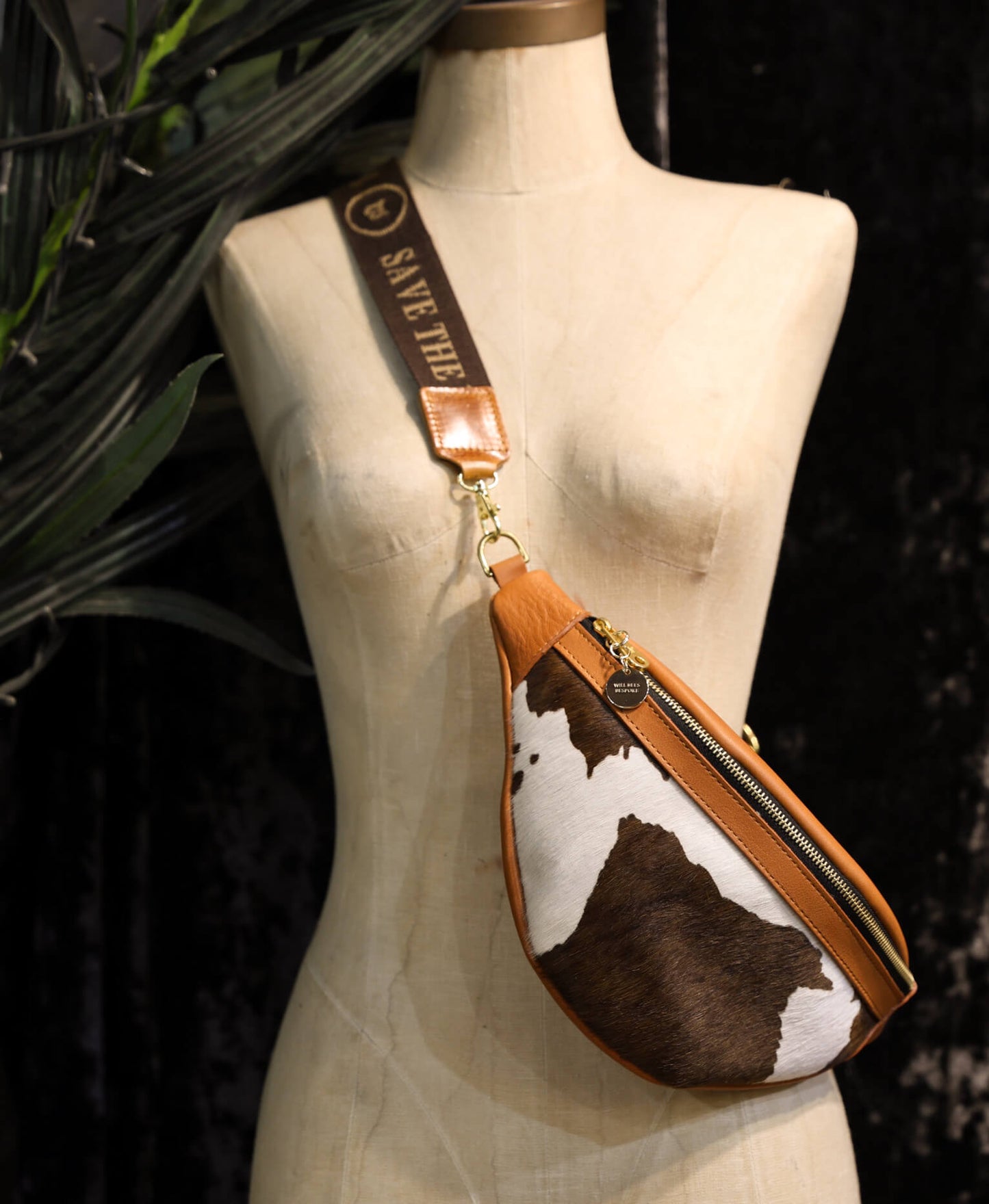 Bum Bag - Brown Cow Print - Will Bees Bespoke