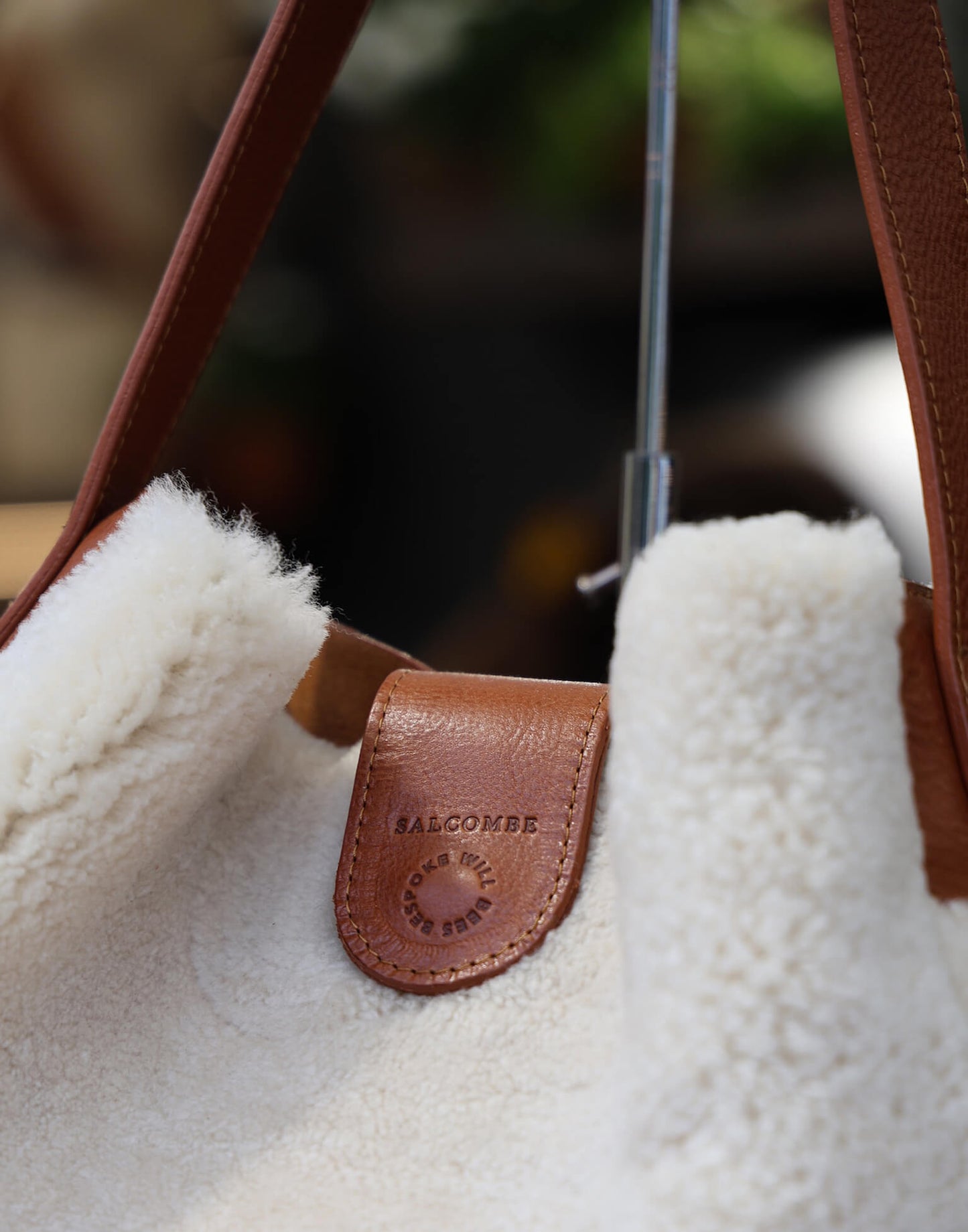 Sheepskin Tote - Cream - Will Bees Bespoke