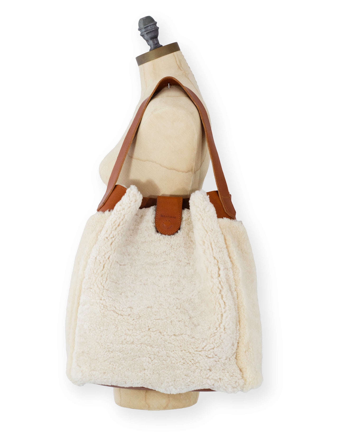 Sheepskin Tote - Cream - Will Bees Bespoke