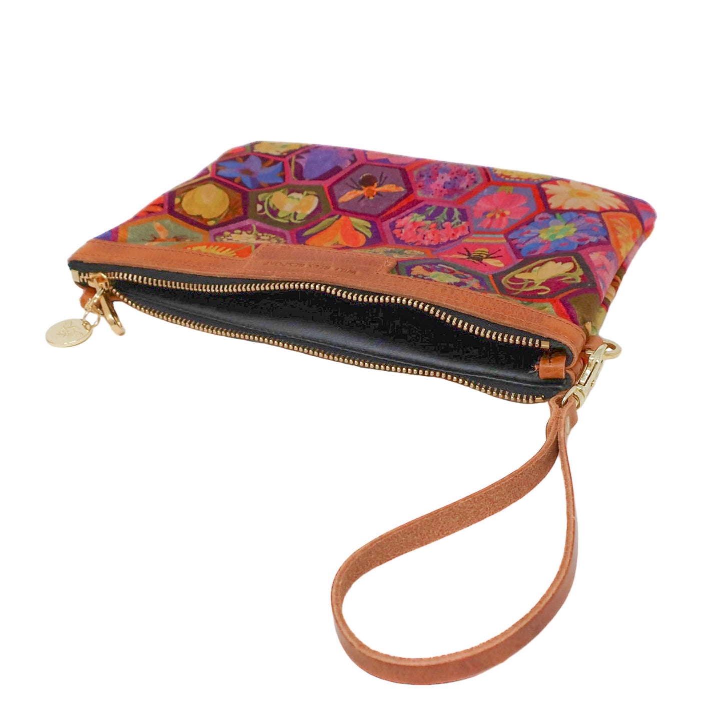 Diana 2 in 1 Clutch - Hexagon Hive in Rose - Will Bees Bespoke