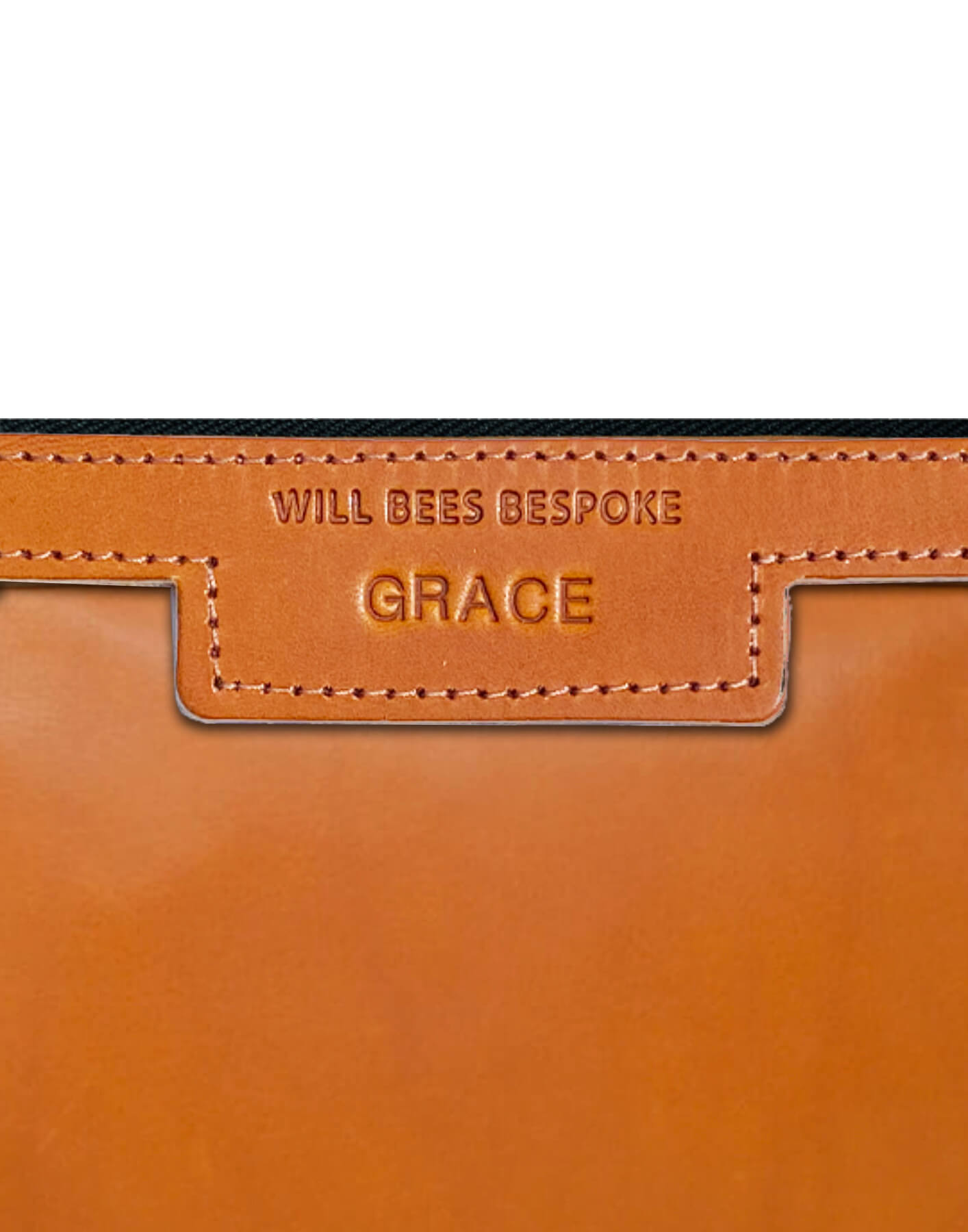 Oversized Diana 2 in 1 Clutch - Tan Leather - Will Bees Bespoke