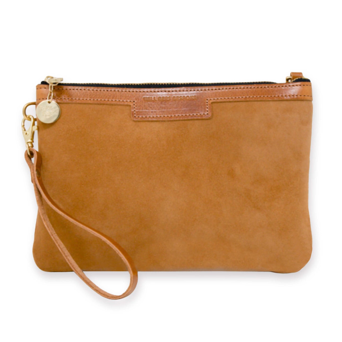 Diana 2 in 1 Clutch - Light Tan Suede - Will Bees Bespoke