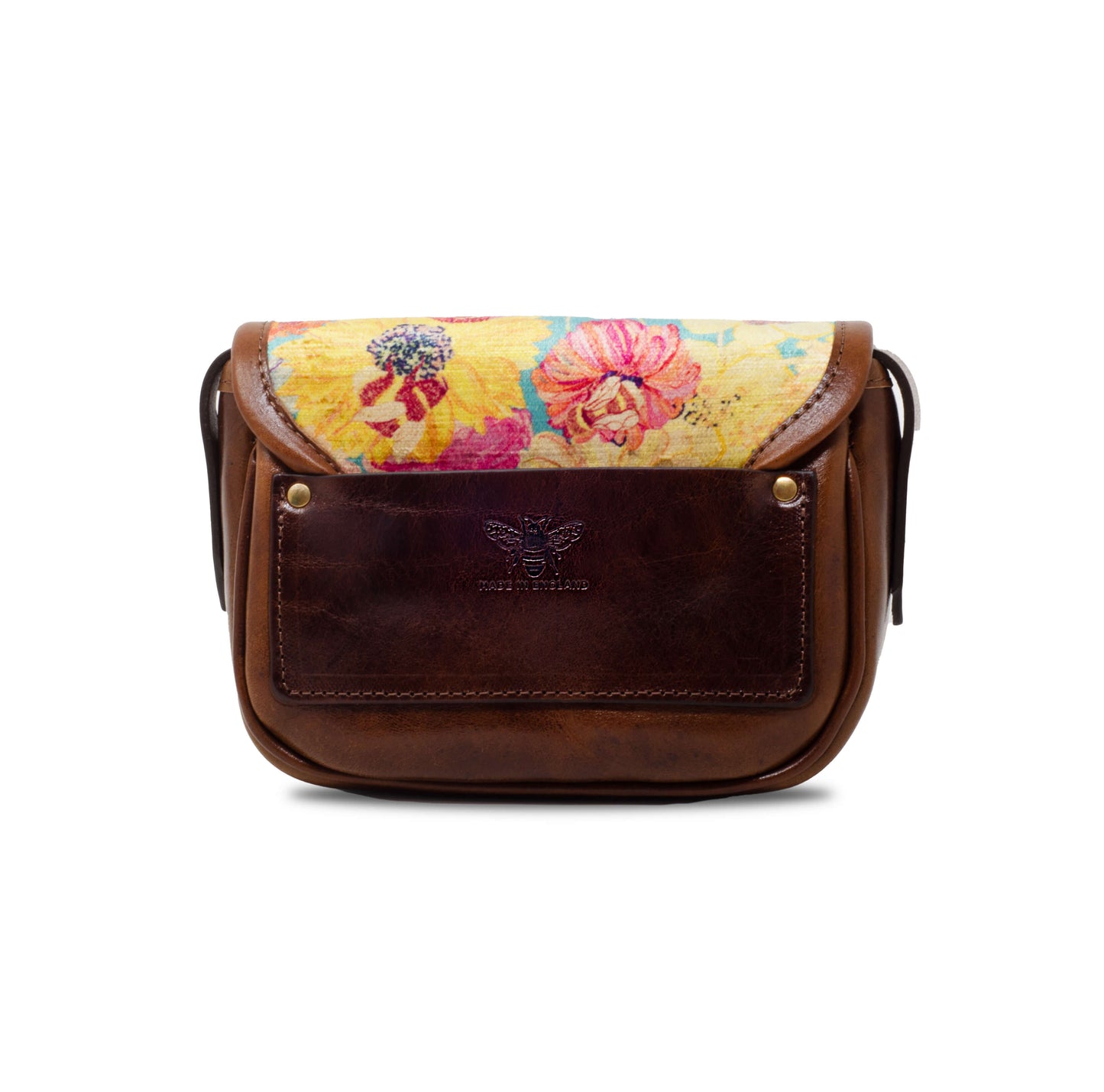 Mini Saddle Bag - Bumblebee Garden in Vintage - Will Bees Bespoke