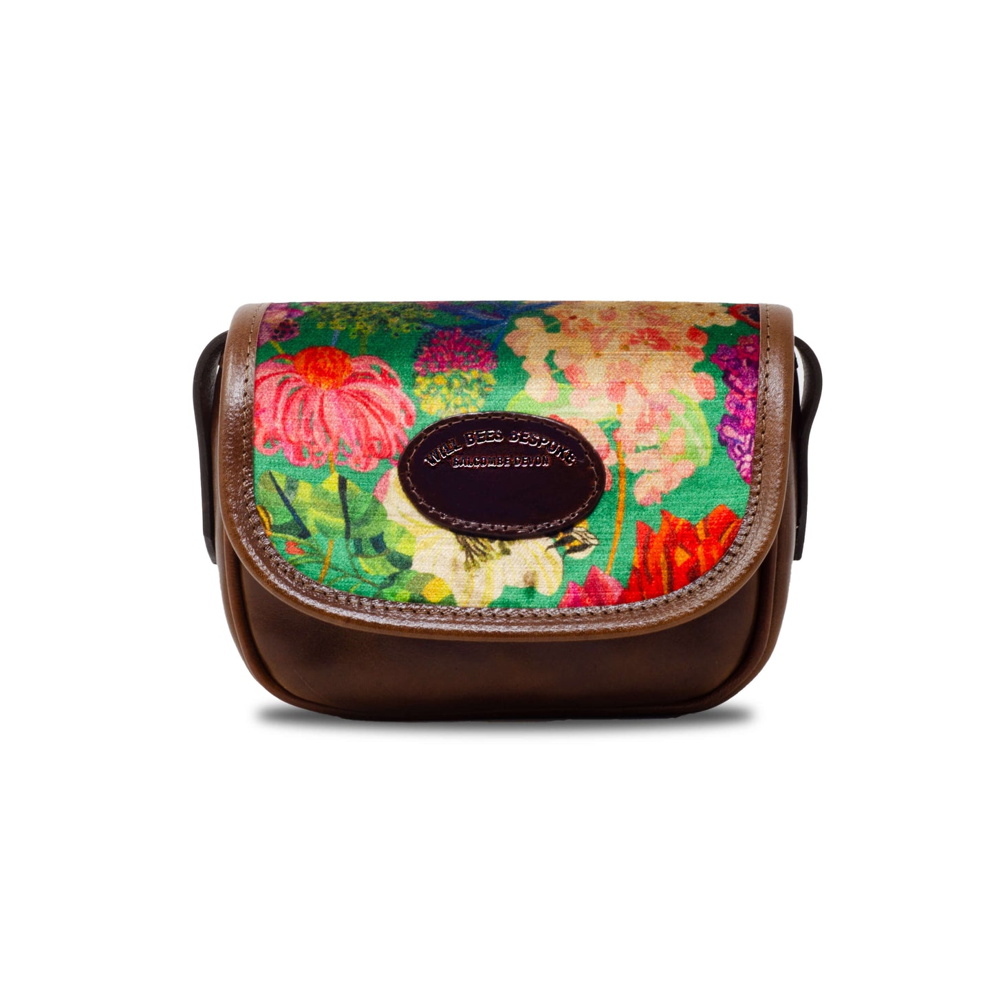 Mini Saddle Bag - Bee Story in Garden - Will Bees Bespoke