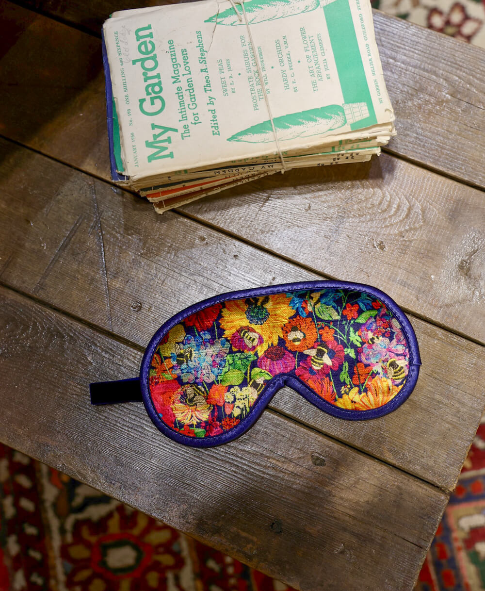 Eye Mask - Bumblebee Garden in Mini Midday Sun - Will Bees Bespoke