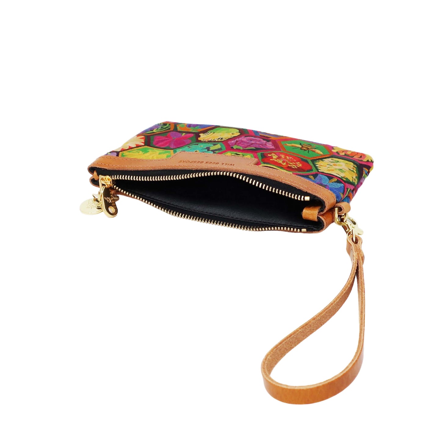 Mini Diana 2 in 1 Clutch - Hexagon Hive in Ivy - Will Bees Bespoke