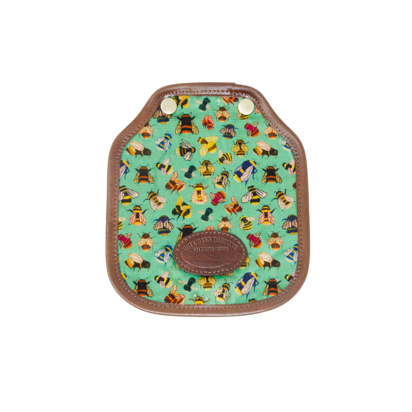 Additional Mini Saddle Bag Panel - Bee party in Mint Tea - Will Bees Bespoke