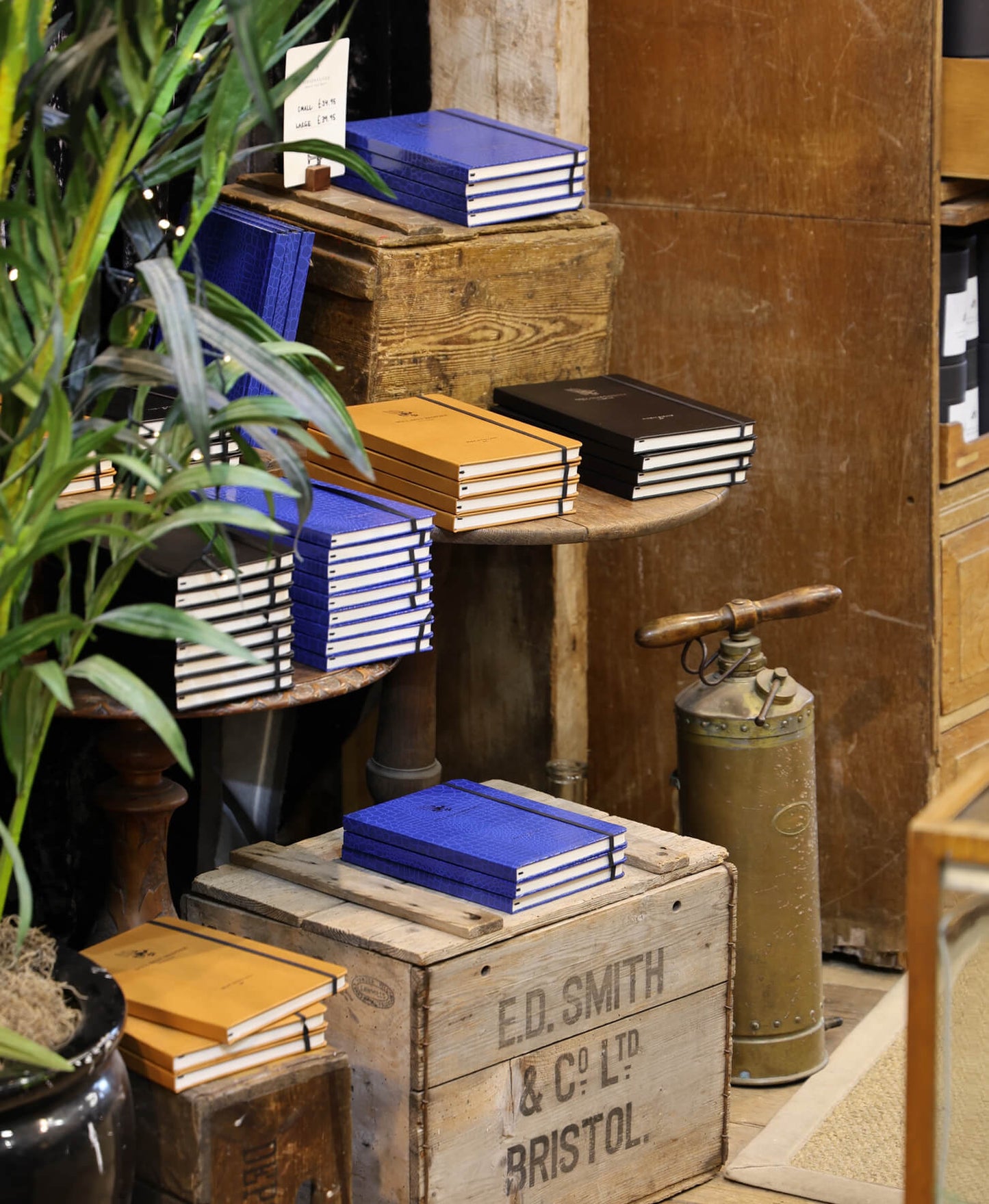 Crown Notebook - Blue Croc - Will Bees Bespoke