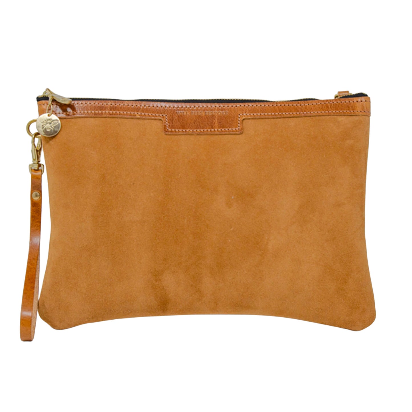 Oversized Diana 2 in 1 Clutch - Light Tan Suede