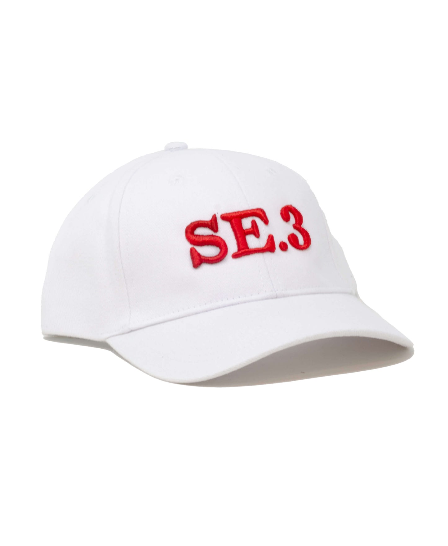 SE.3 Cap - White & Red - Will Bees Bespoke