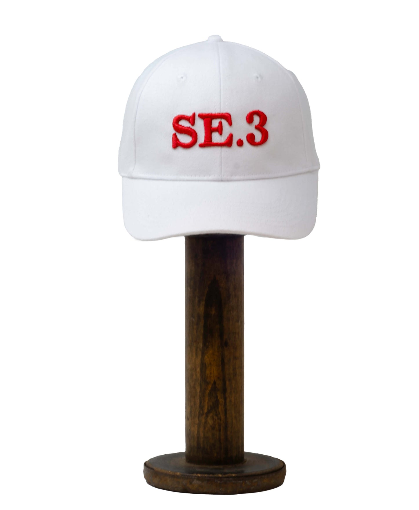 SE.3 Cap - White & Red - Will Bees Bespoke