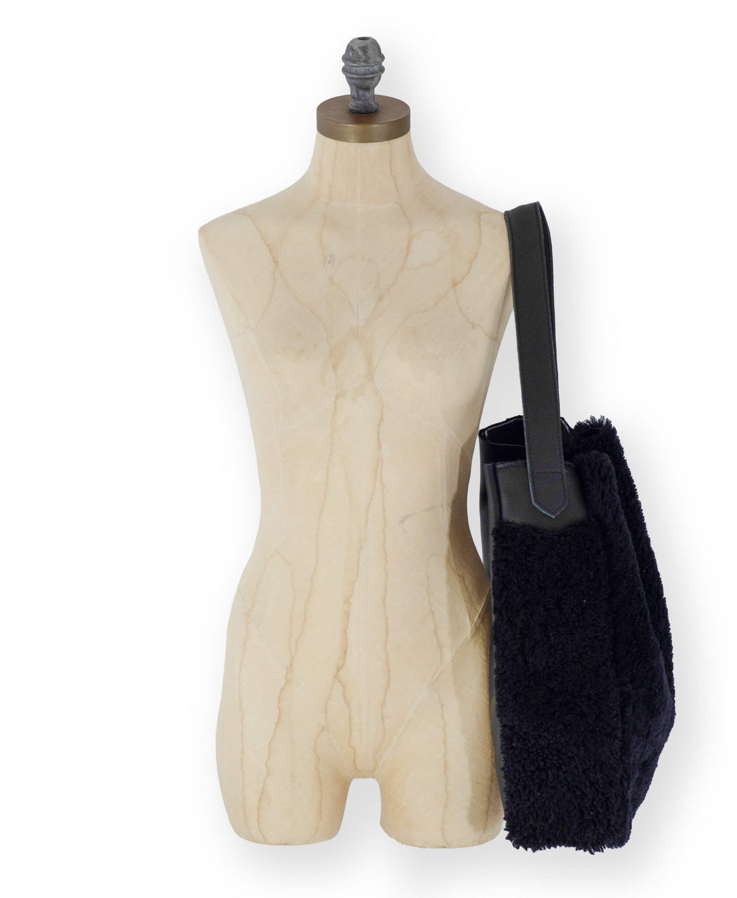 Sheepskin Tote - Black - Will Bees Bespoke