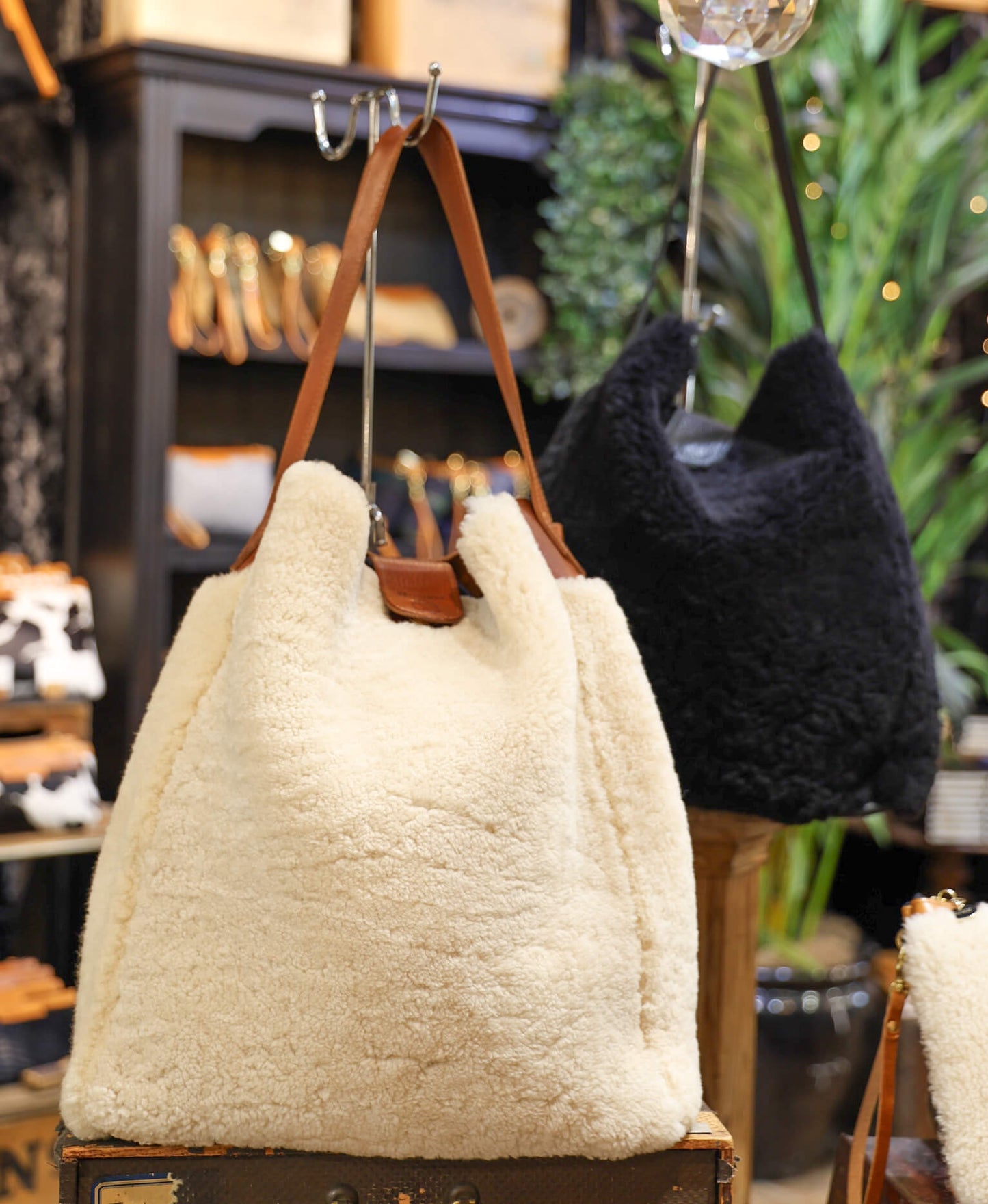Sheepskin Tote - Cream - Will Bees Bespoke