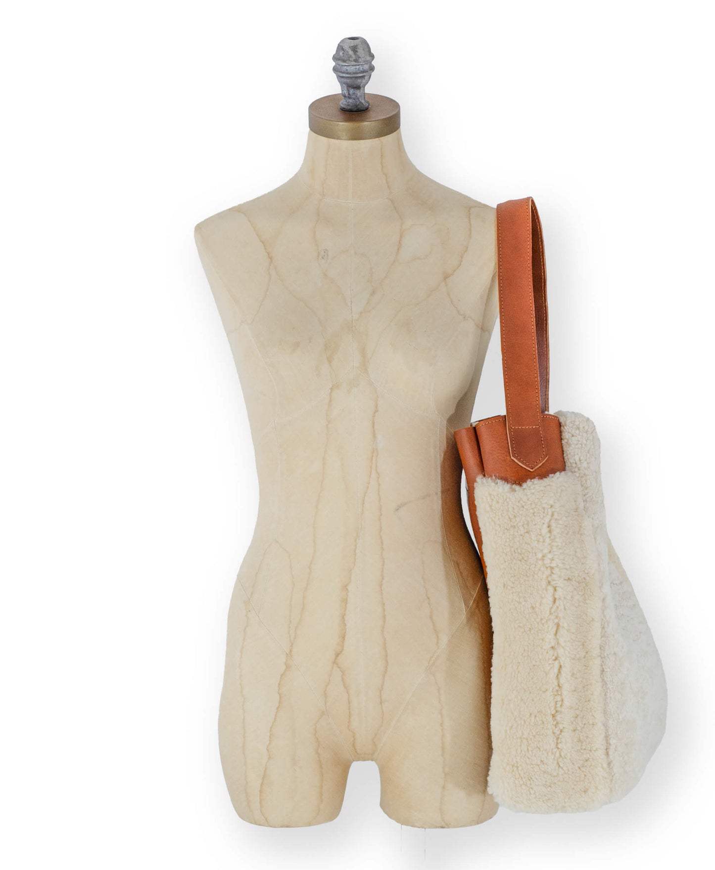 Sheepskin Tote - Cream - Will Bees Bespoke