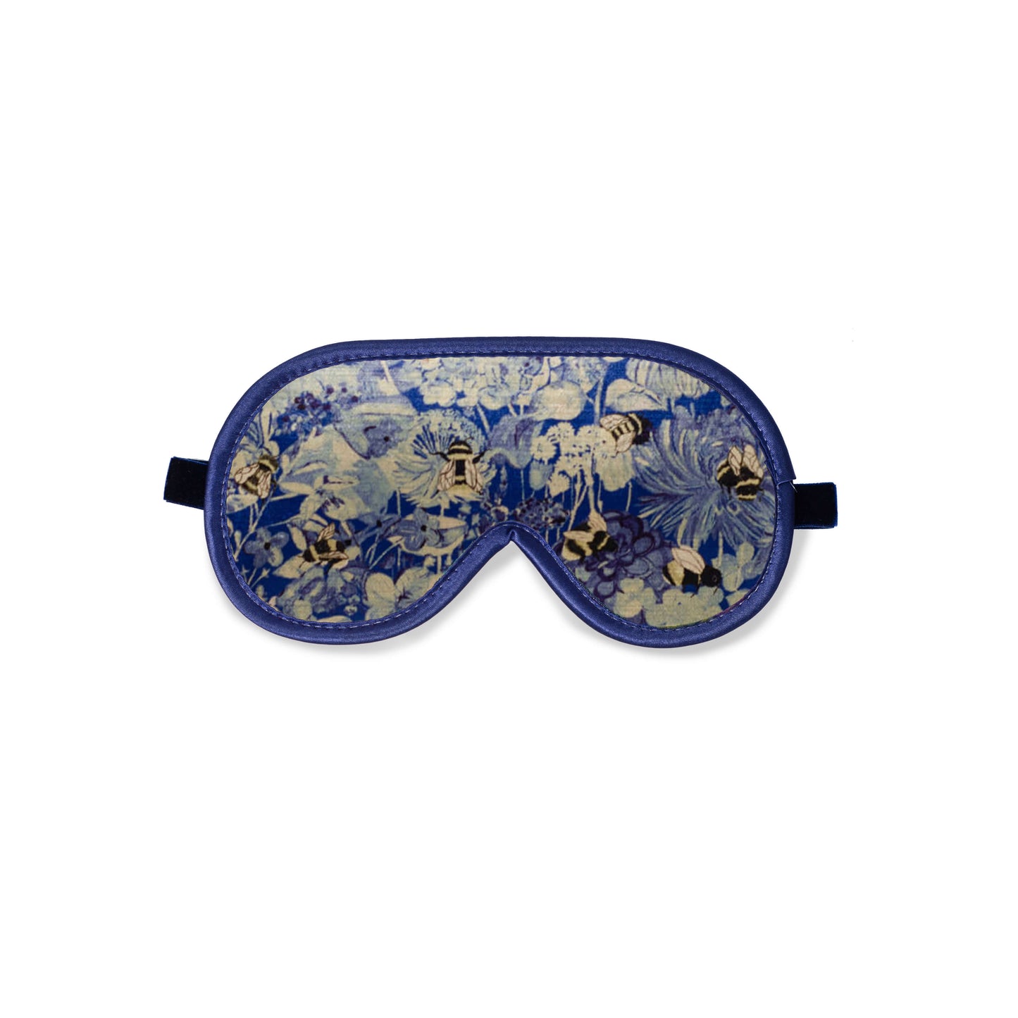 Eye Mask - Bumblebee Haven in Blue Sea - Will Bees Bespoke