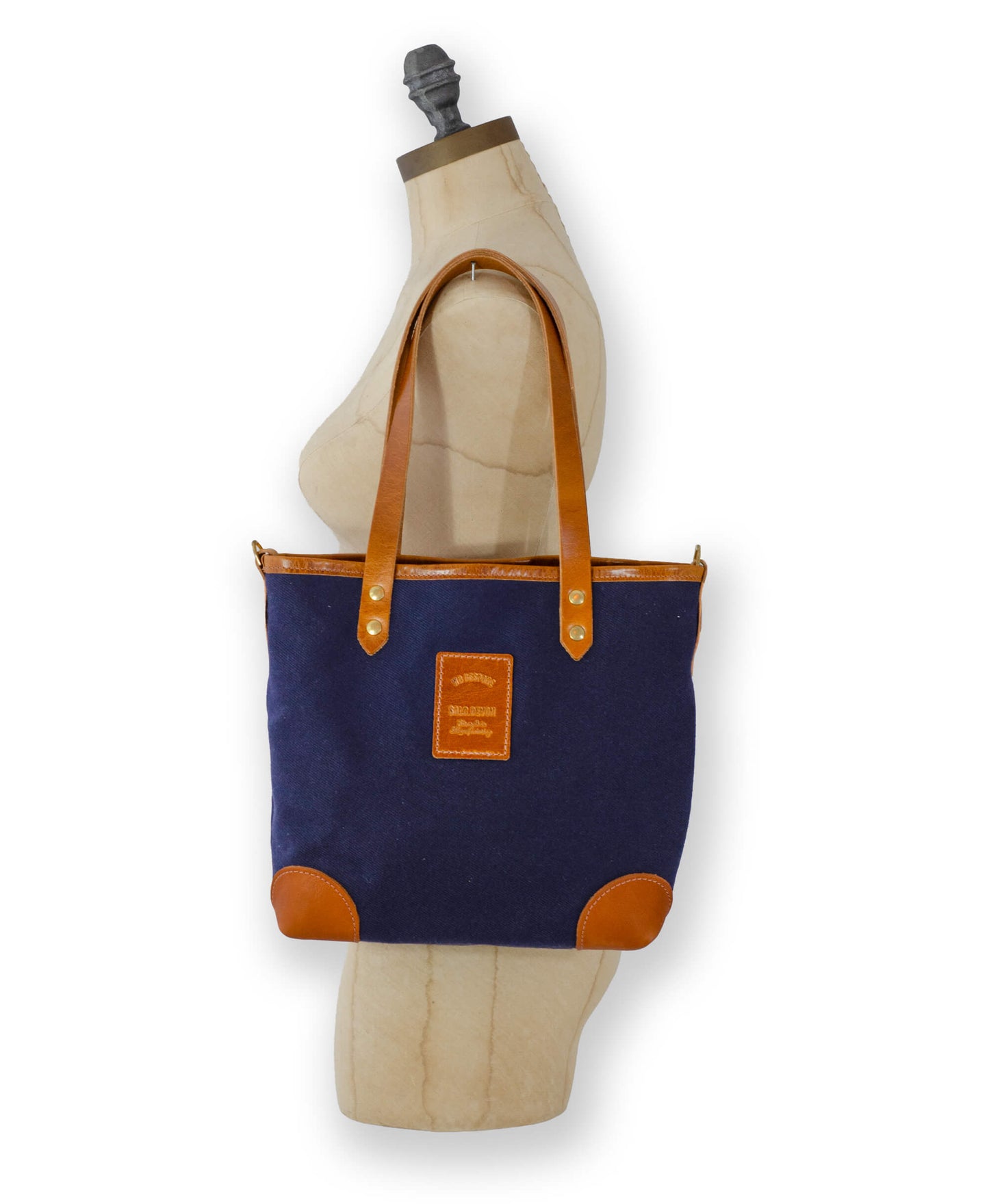 Small Tote - Cotton Twill in Navy - Will Bees Bespoke
