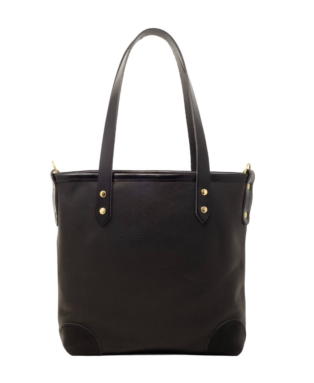 Small Tote - Zebra - Black Leather