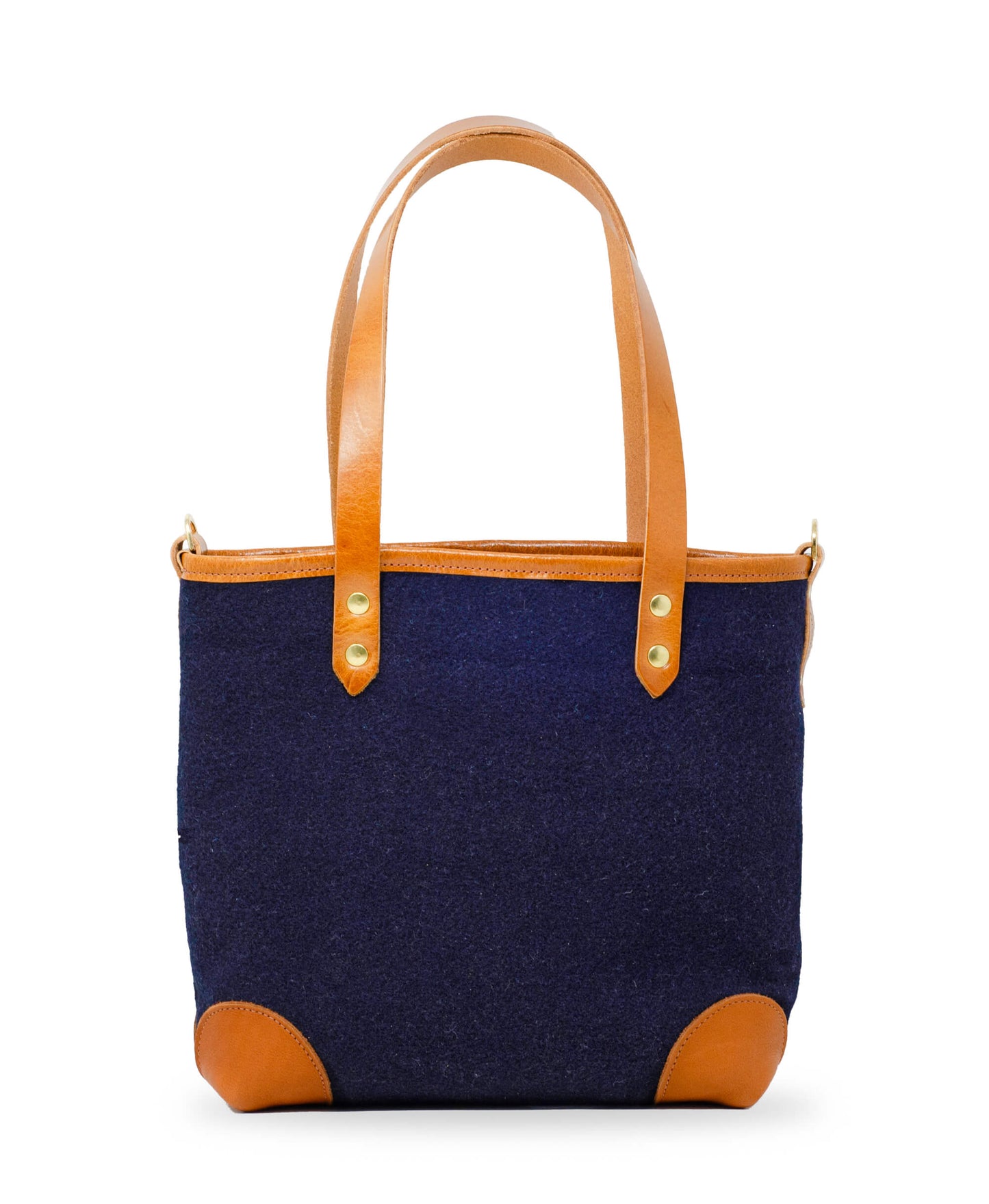 Small Tote - Navy Wool - Will Bees Bespoke