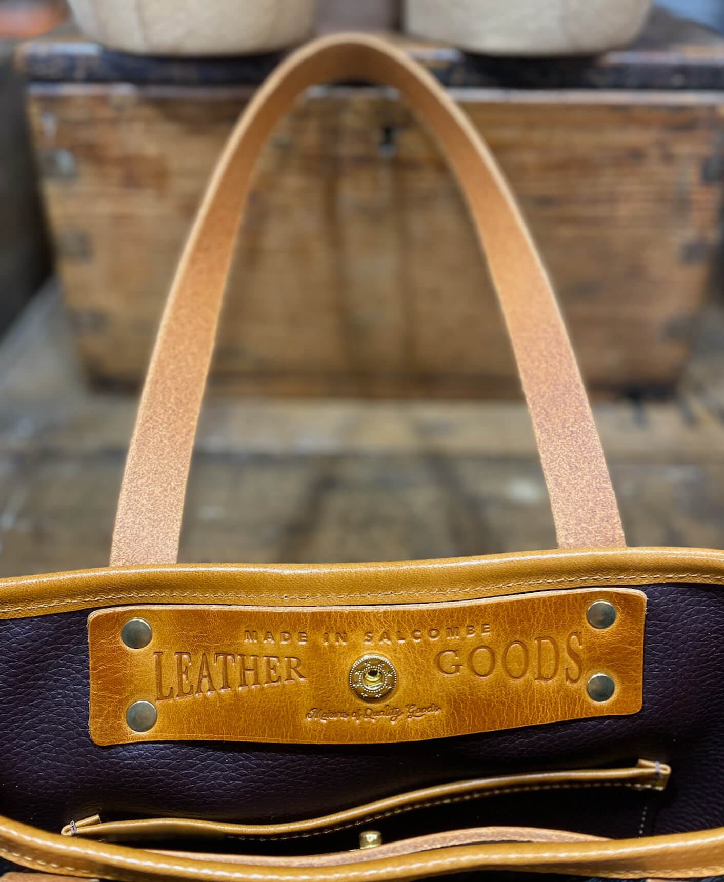 Small Tote - Heavy Wax in Khaki - Will Bees Bespoke