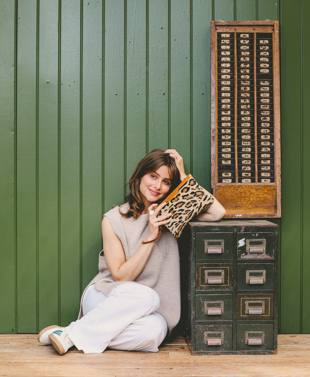 Diana 2 in 1 Clutch - Leopard Print