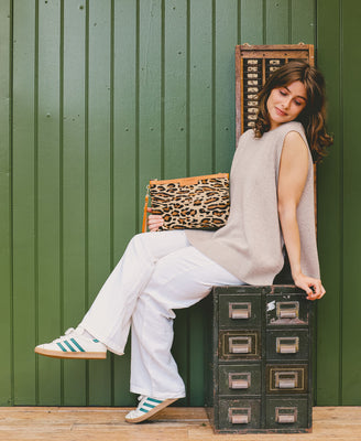 Oversized Diana 2 in 1 Clutch - Leopard Print - Will Bees Bespoke