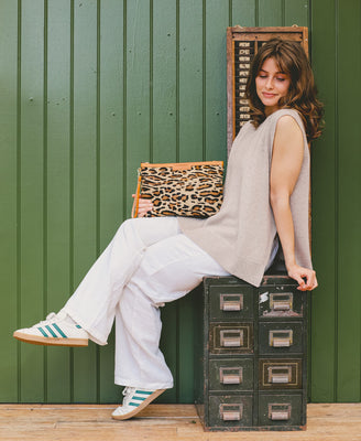 Oversized Diana 2 in 1 Clutch - Leopard Print - Will Bees Bespoke