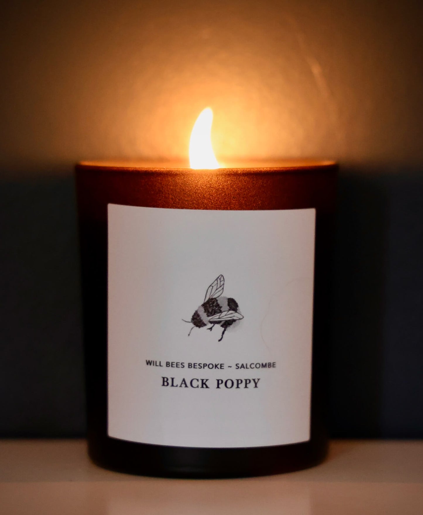 Candle - Black Poppy - Will Bees Bespoke