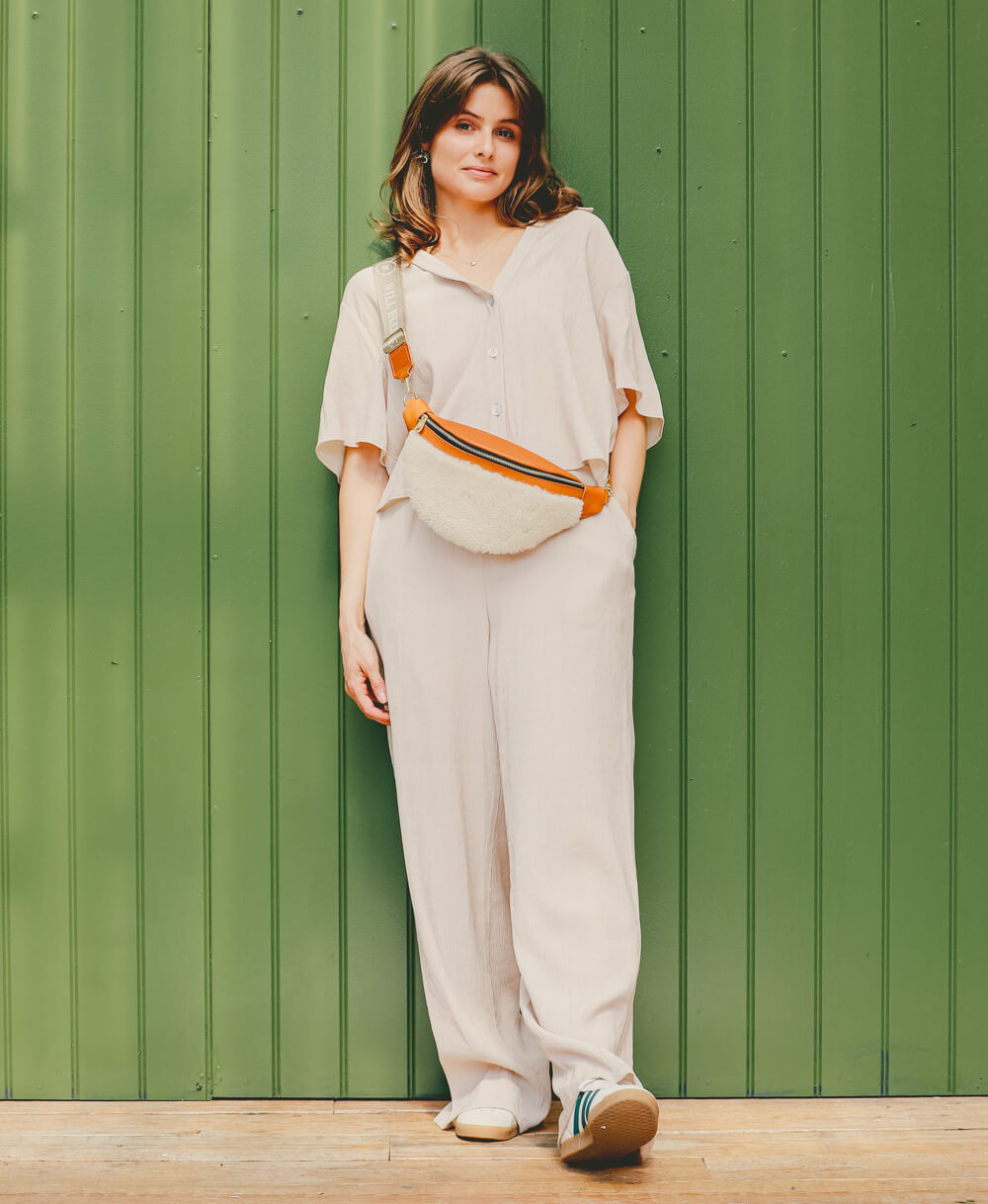 Bum Bag - Cream Sheepskin