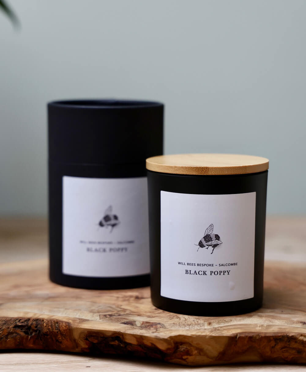 Candle - Black Poppy - Will Bees Bespoke