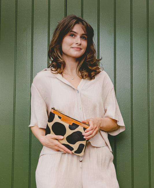 Diana 2 in 1 Clutch - Giraffe Spot - Will Bees Bespoke