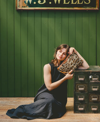 Oversized Diana 2 in 1 Clutch - Leopard Print - Will Bees Bespoke