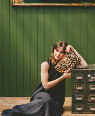 Oversized Diana 2 in 1 Clutch - Leopard Print - Will Bees Bespoke