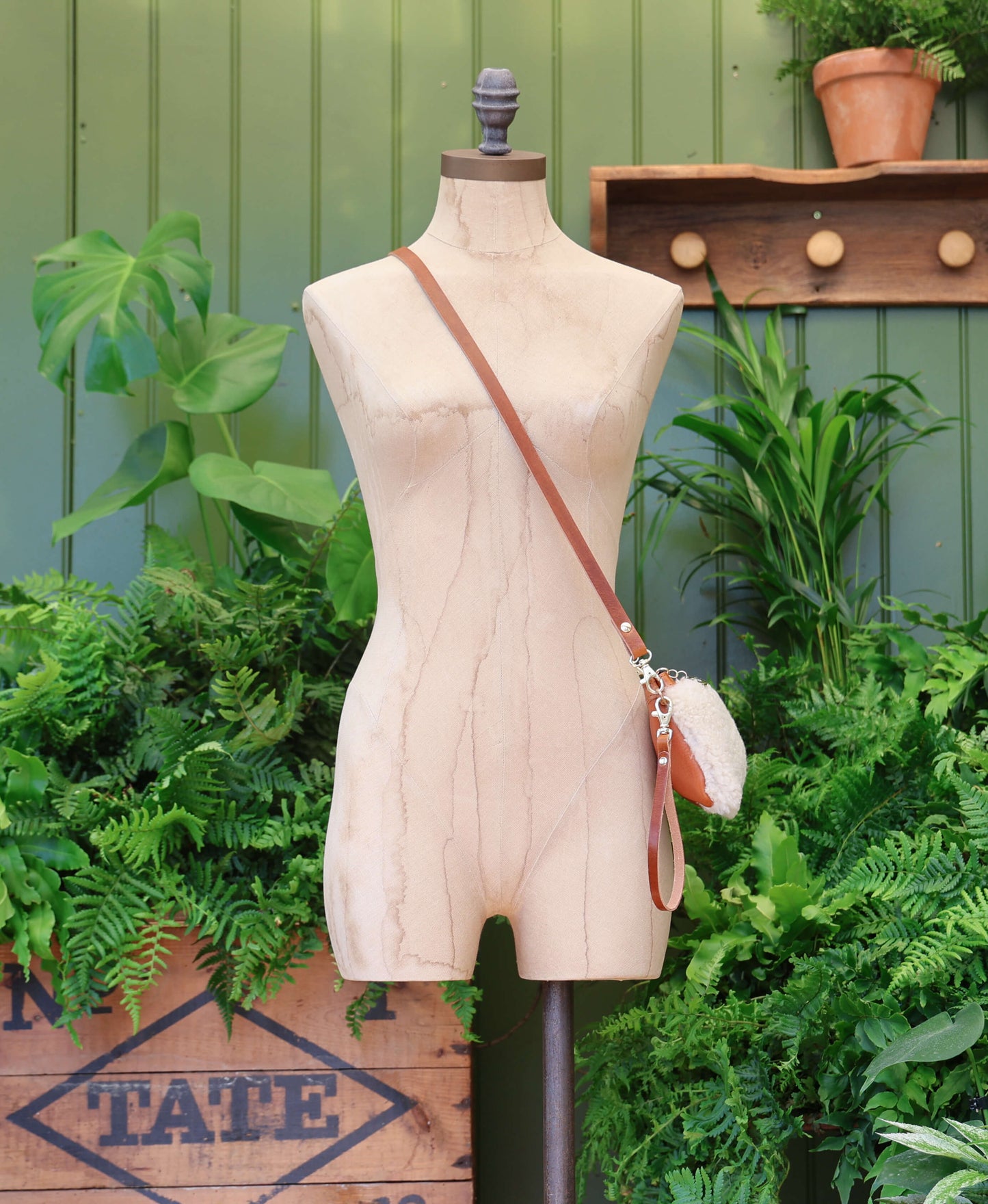 Mini Diana 2 in 1 Clutch - Cream Sheepskin