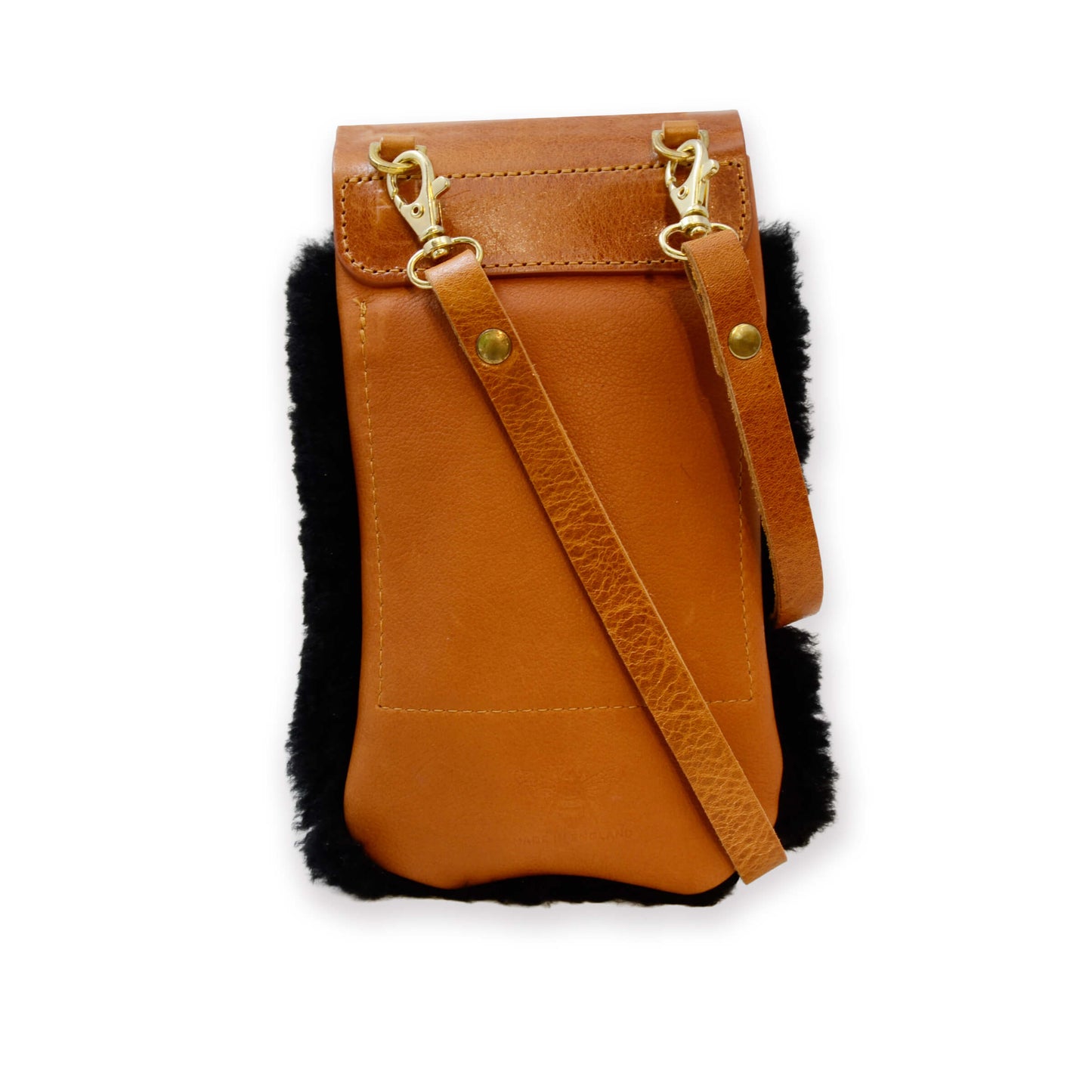 Phone Bag - Black Sheepskin