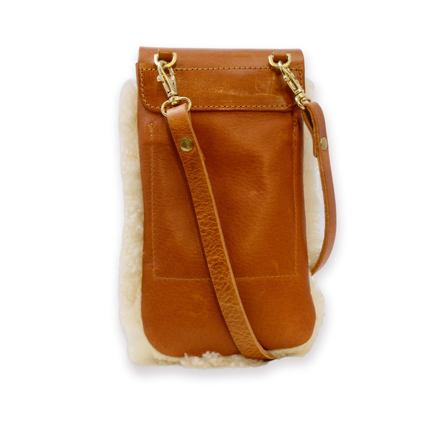 Phone Bag - Cream Sheepskin