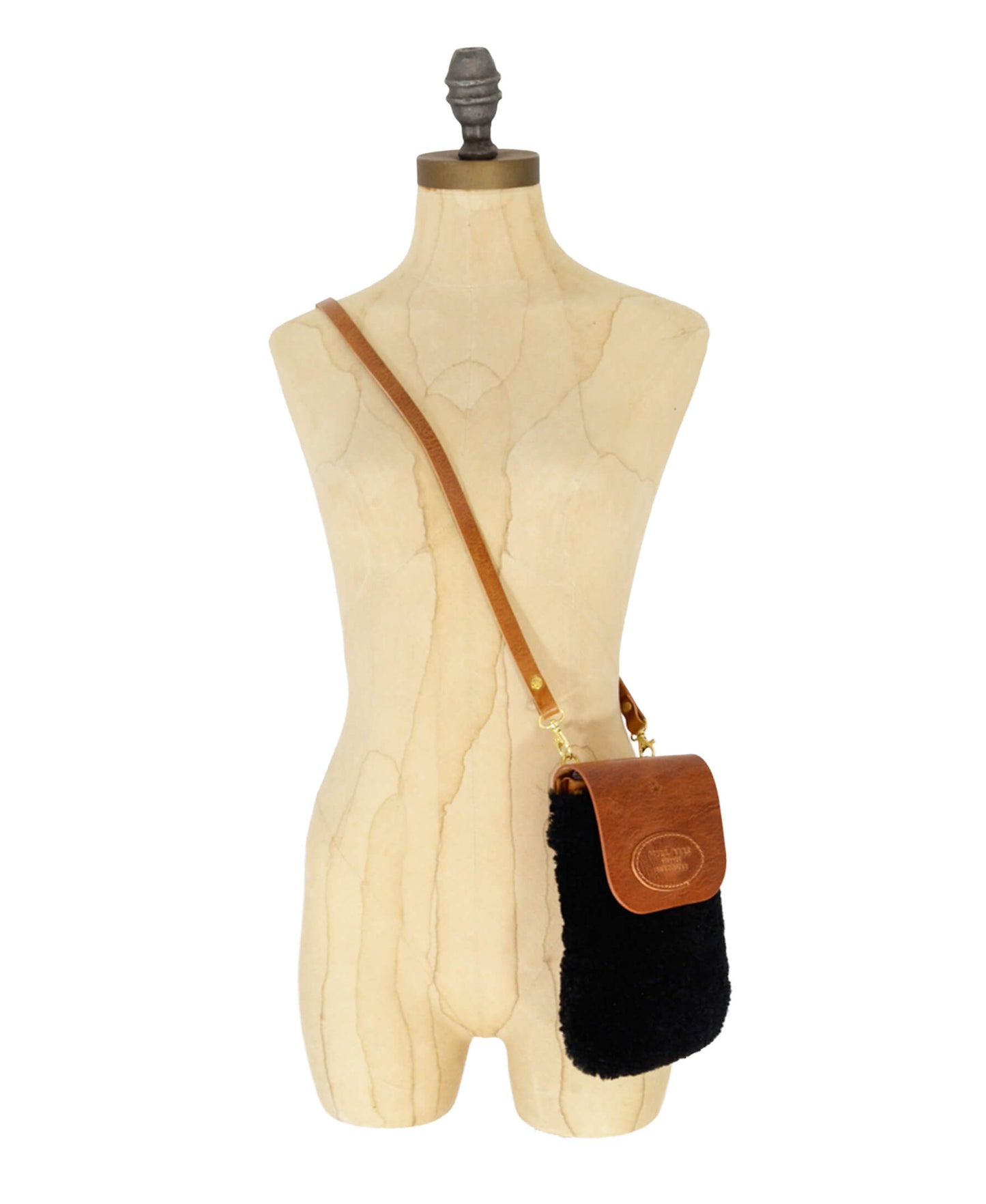 Phone Bag - Black Sheepskin