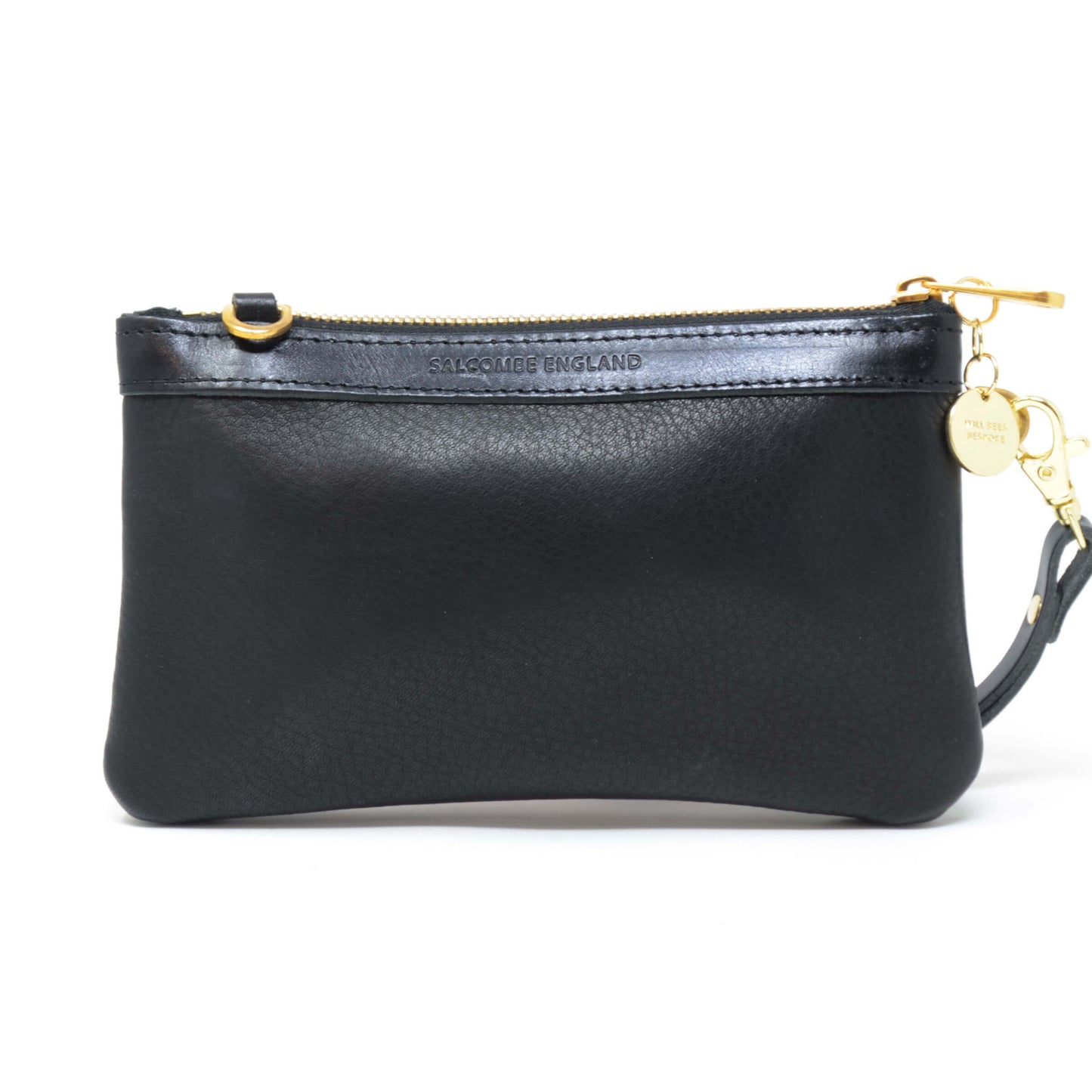 Mini Diana 2 in 1 Clutch - Black Leather - Will Bees Bespoke