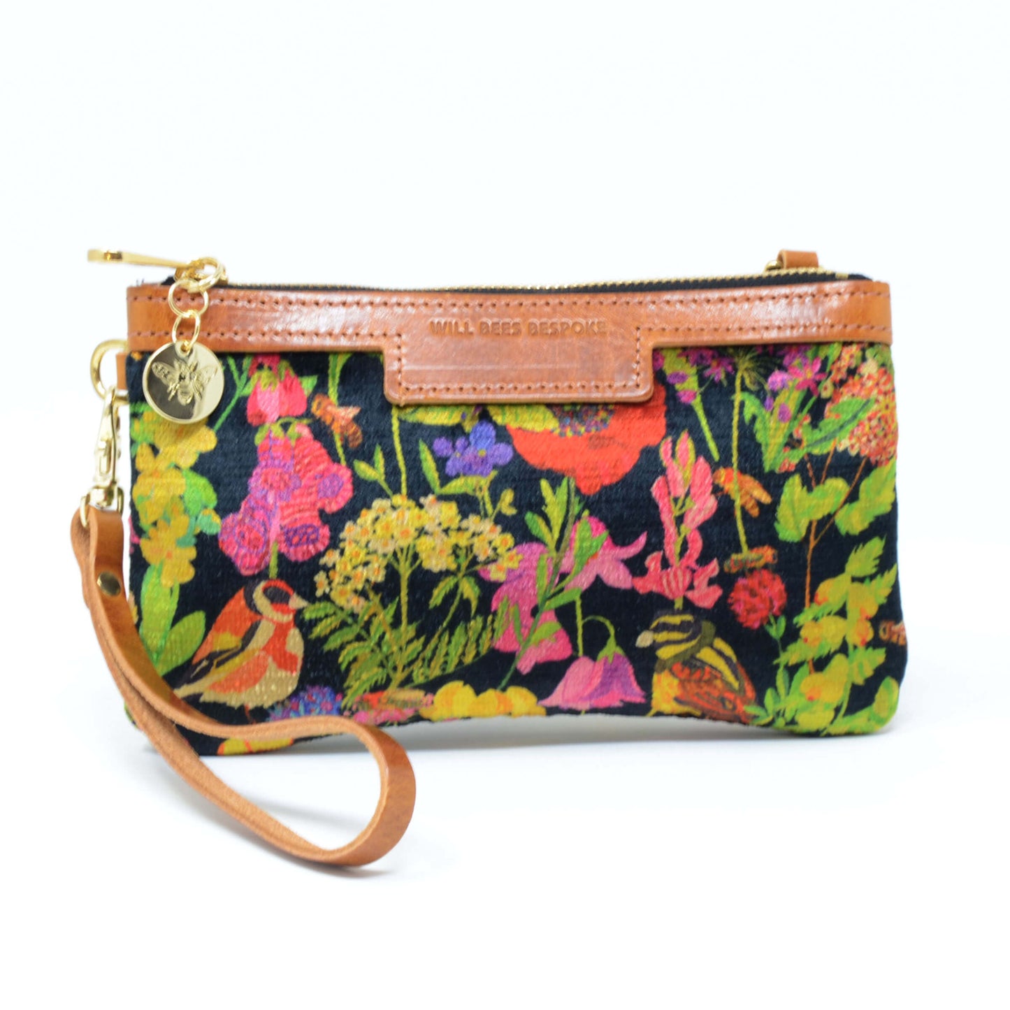 Mini Diana 2 in 1 Clutch - Woven Meadow in Bramble - Will Bees Bespoke