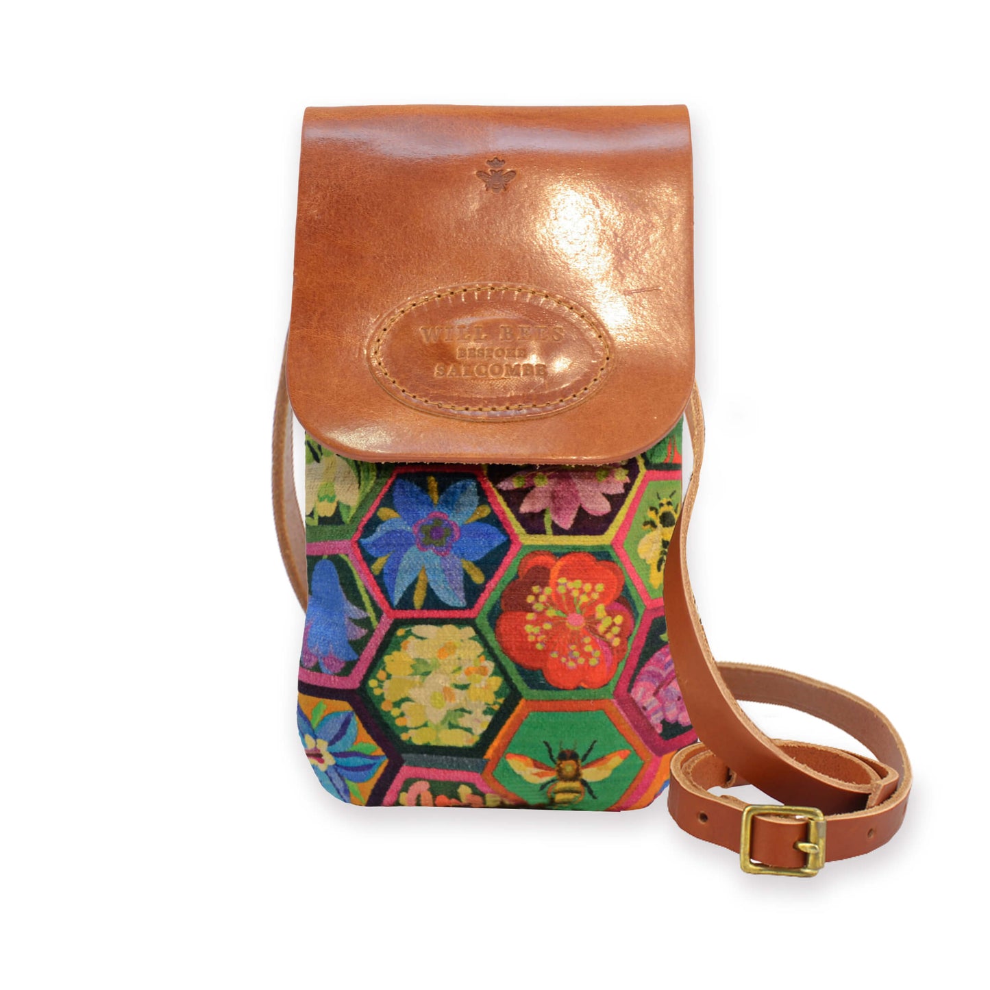Phone Bag - Hexagon Hive in Ivy