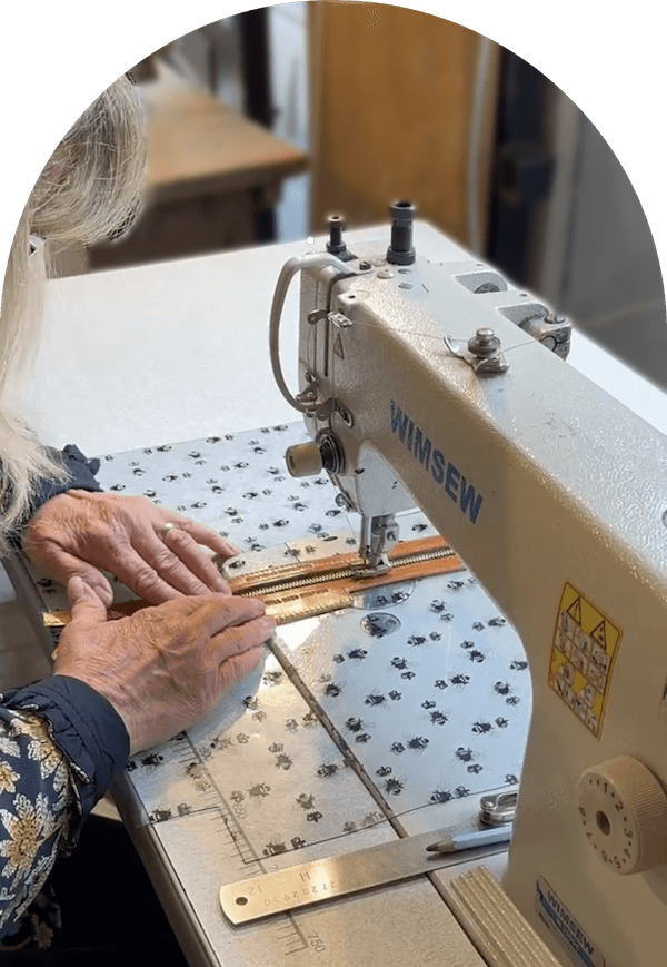 Bee Print Medium Clear Make up Bag - Black - Will Bees Bespoke