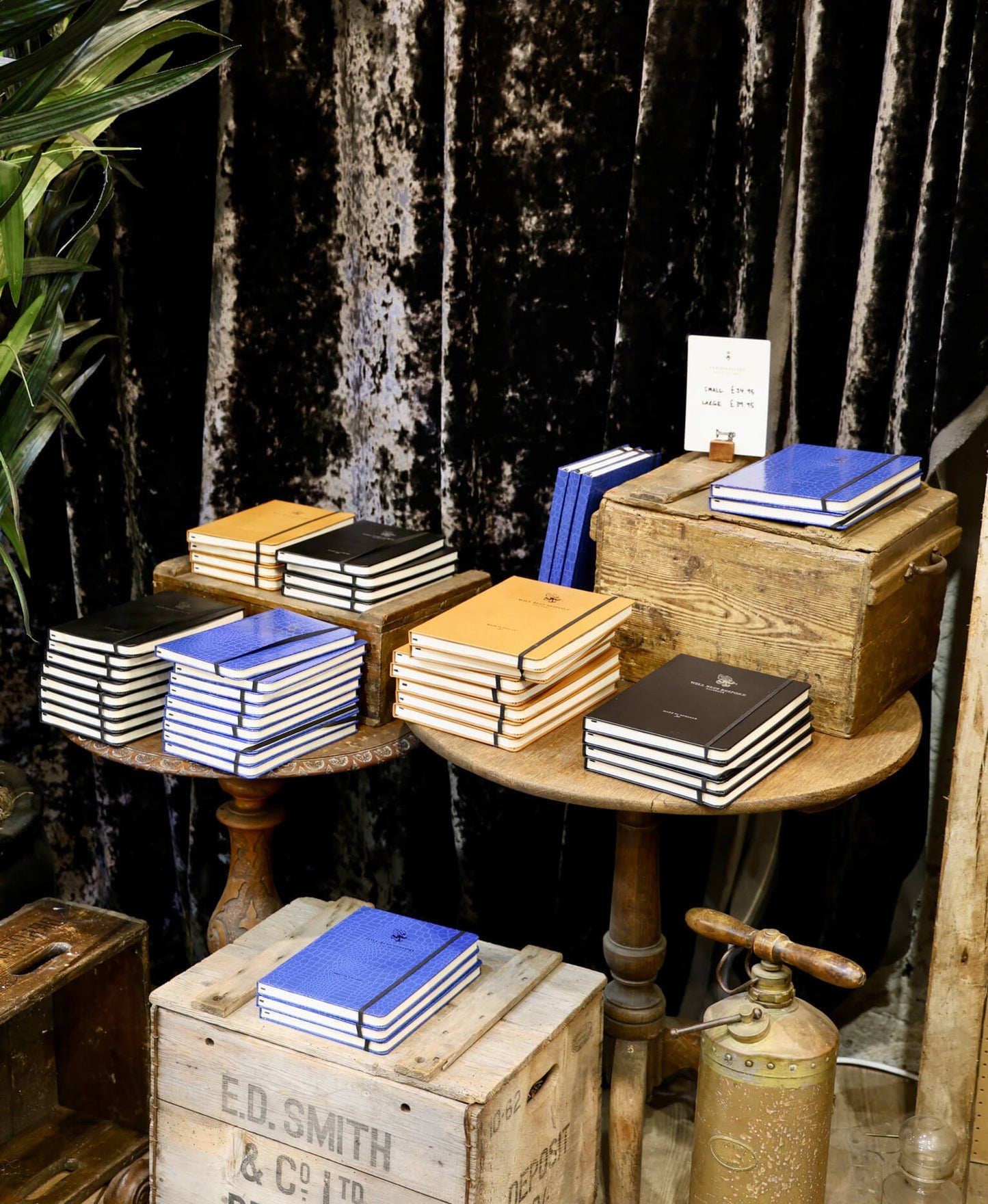 Crown Notebook - Blue Croc - Will Bees Bespoke