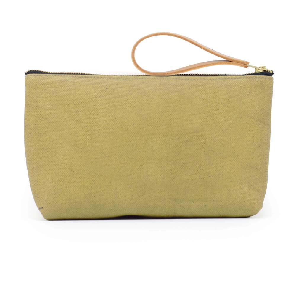 Mens Wash Bag - Khaki Canvas - Will Bees Bespoke