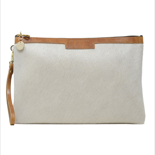 Oversized Diana 2 in 1 Clutch - Plain White - Will Bees Bespoke