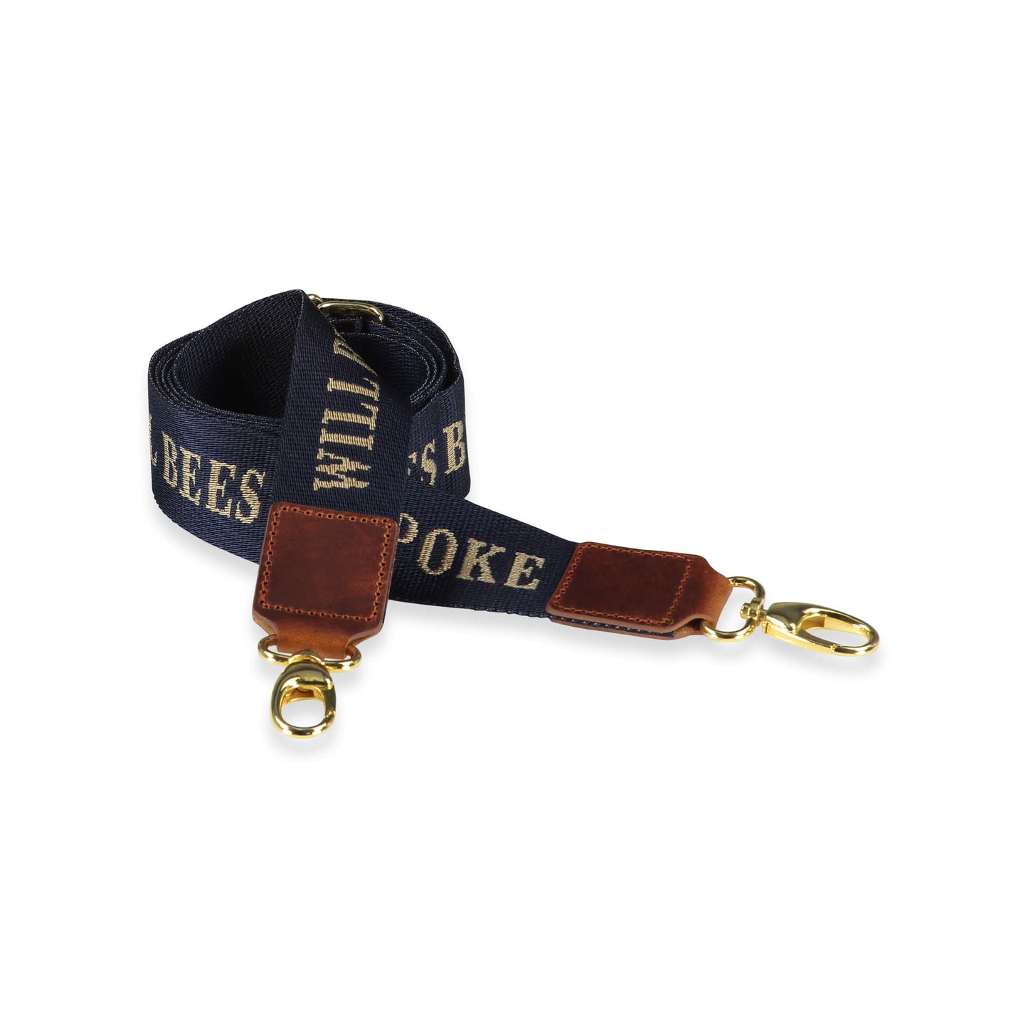 Cross Body Strap - Logo Strap in Navy - Will Bees Bespoke